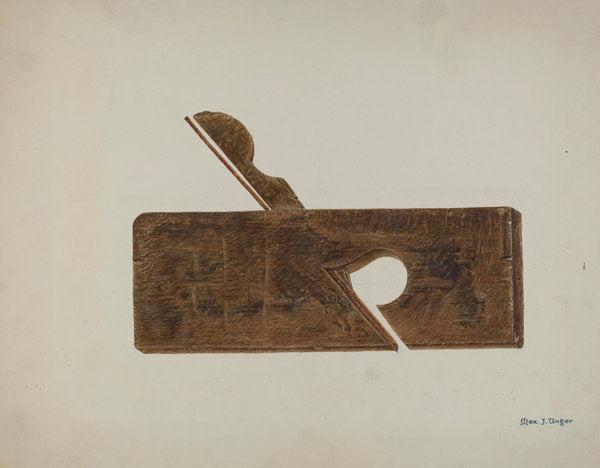 Plane by Max Unger (American, active c. 1935), 16X12"(A3)Poster Print
