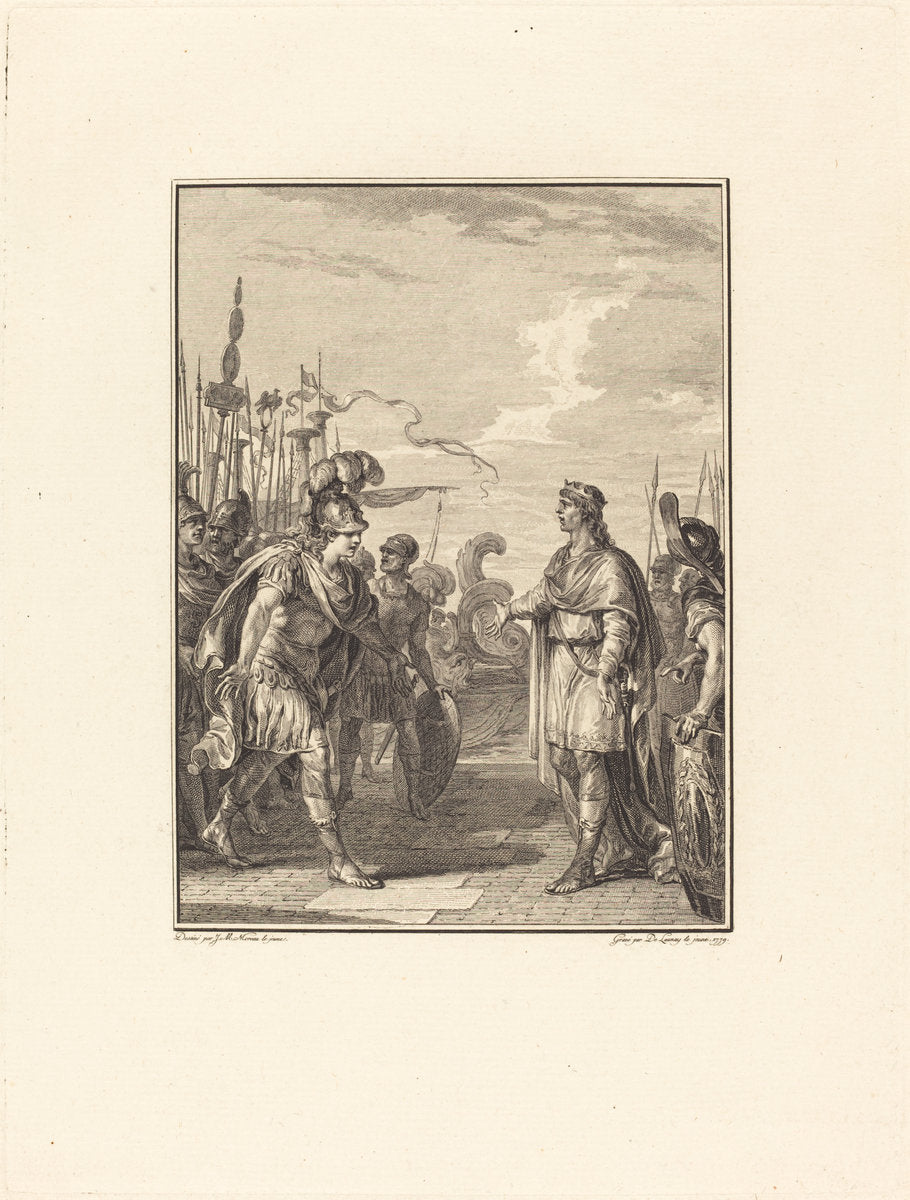 Iphis by Robert Delaunay after Jean-Michel Moreau (French, 1749 - 1814), 16X12"(A3)Poster Print