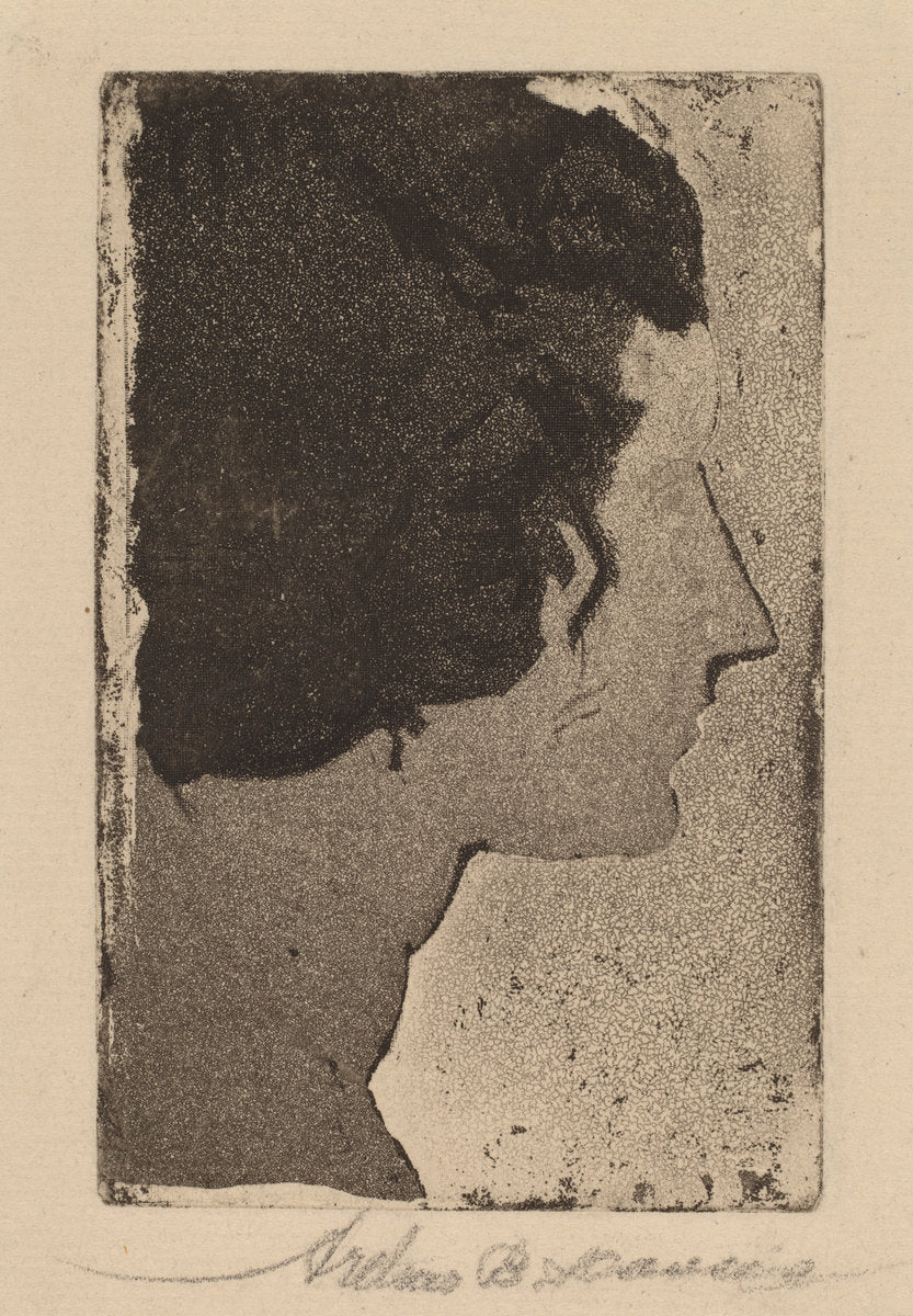 Profile by Arthur B. Davies (American, 1862 - 1928), 16X12"(A3)Poster Print