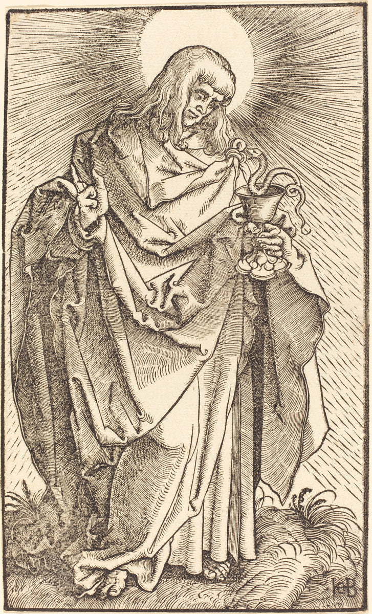 Saint John by Hans Baldung Grien (German, 1484/1485 - 1545), 16X12"(A3)Poster Print
