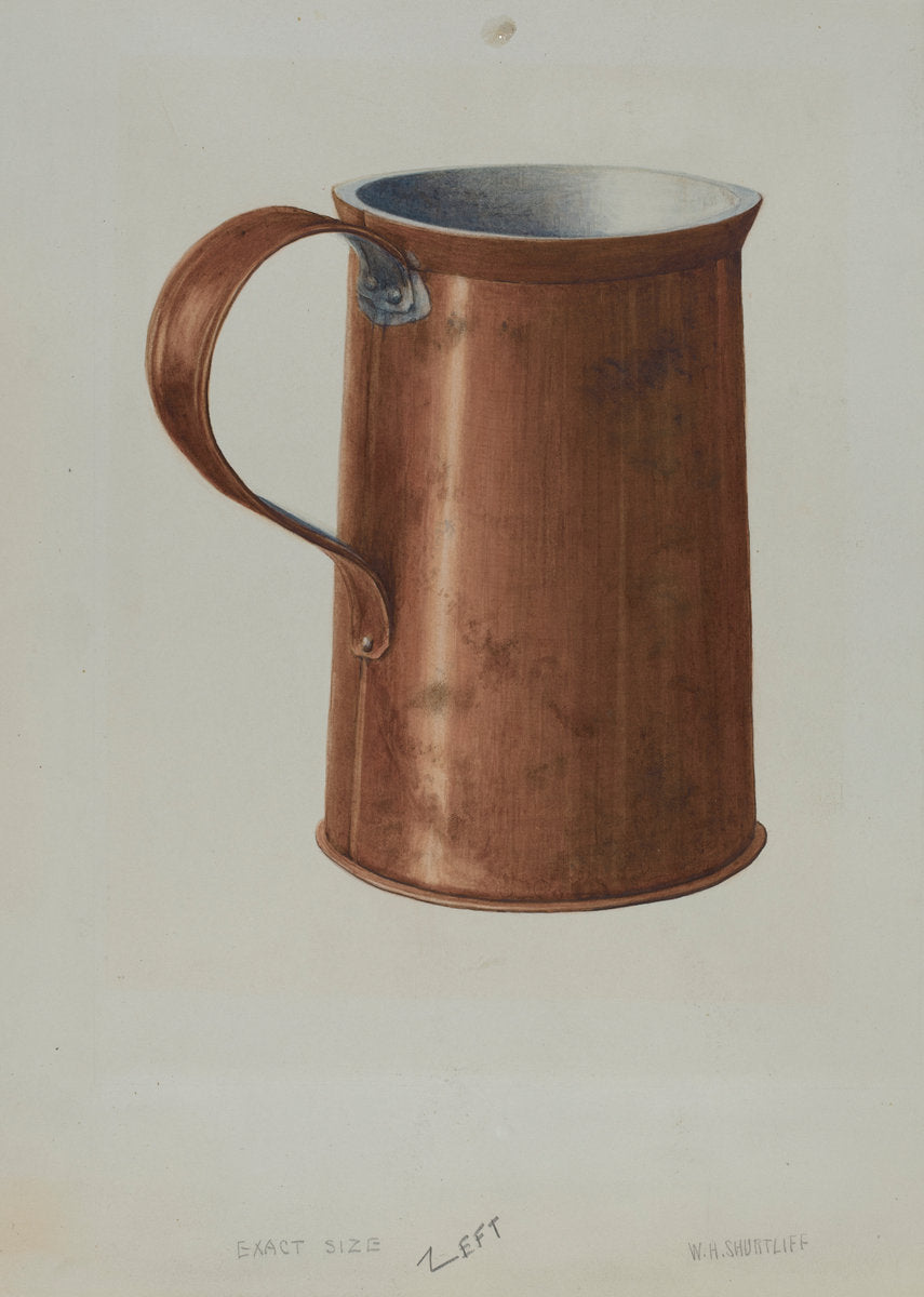 Copper Measuring Cup by Wilford H. Shurtliff (American, active c. 1935), 16X12"(A3)Poster Print