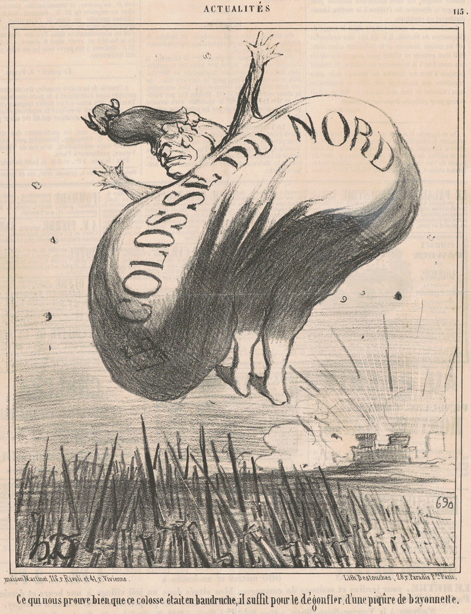 Ce qui nous prouve ... que ce colosse ... by Honoré Daumier (French, 1808 - 1879), 16X12"(A3)Poster Print