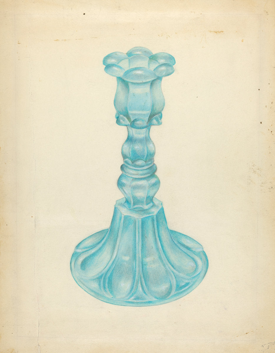 Candlestick by John Tarantino (American, active c. 1935), 16X12"(A3)Poster Print