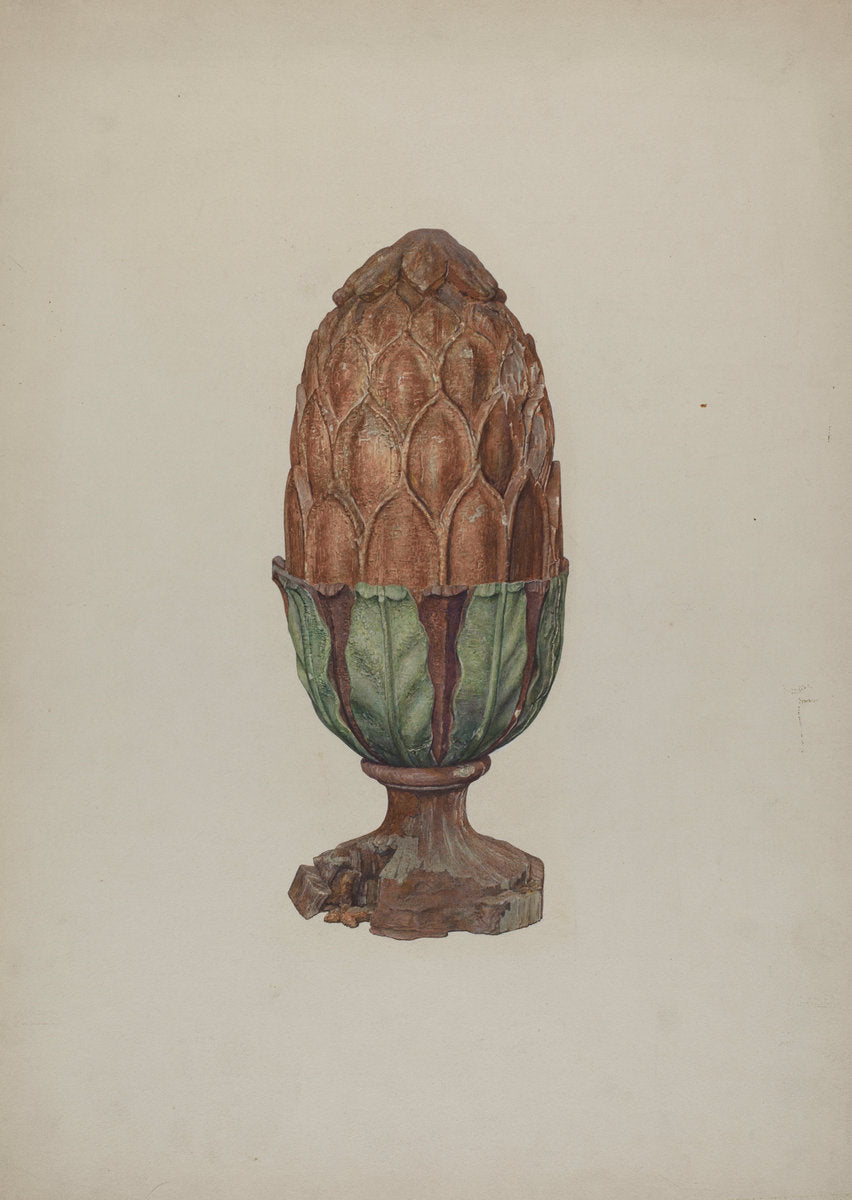 Finial by Marian Page (American, active c. 1935), 16X12"(A3)Poster Print