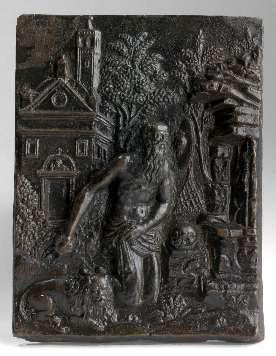 c. 1505/1510 by North Italian (Veneto) 16th Century (Saint Jerome in Penitence before a Rustic Church), 16X12"(A3)Poster Print