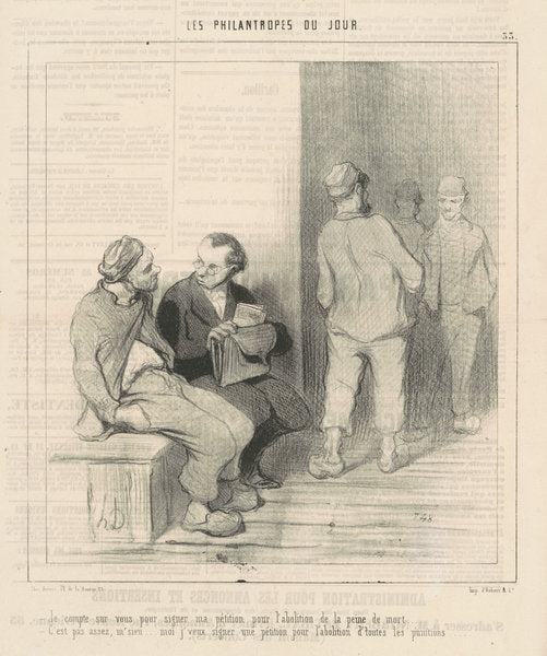 Je compte sur vous pour signer by Honoré Daumier (French, 1808 - 1879), 16X12"(A3)Poster Print