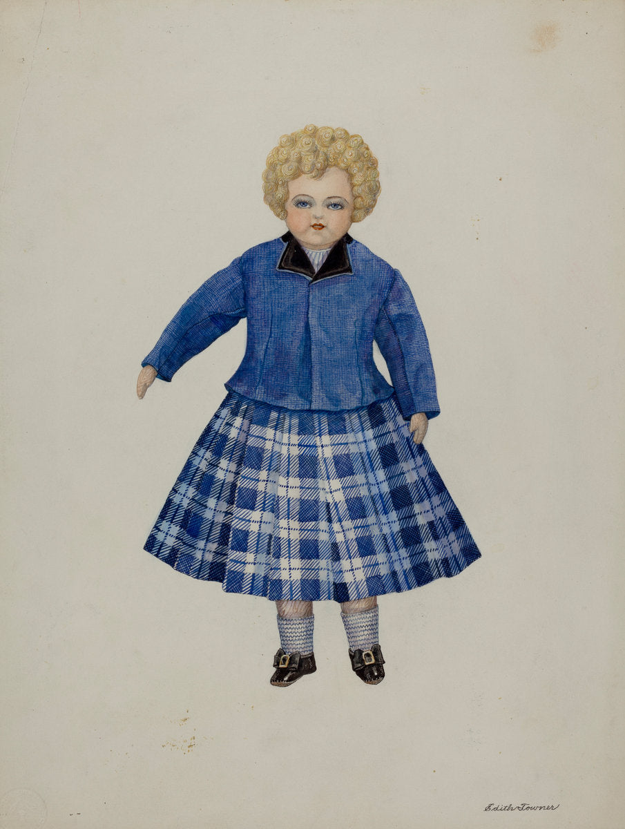 Doll - "Leslie Simpson" by Josephine C. Romano and Edith Towner (American, active c. 1935), 16X12"(A3)Poster Print