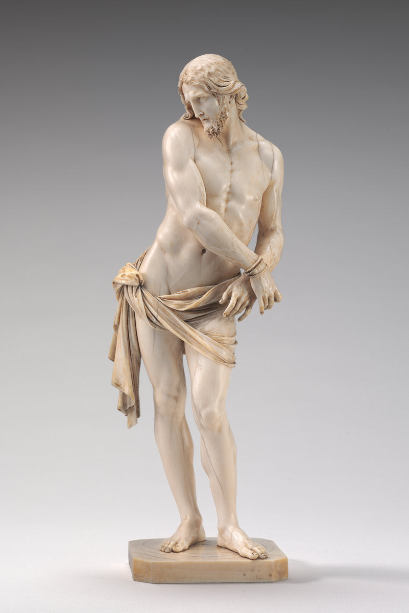 Christ Bound by Attributed to François Duquesnoy (Flemish, 1597 - 1643), 16X12"(A3)Poster Print