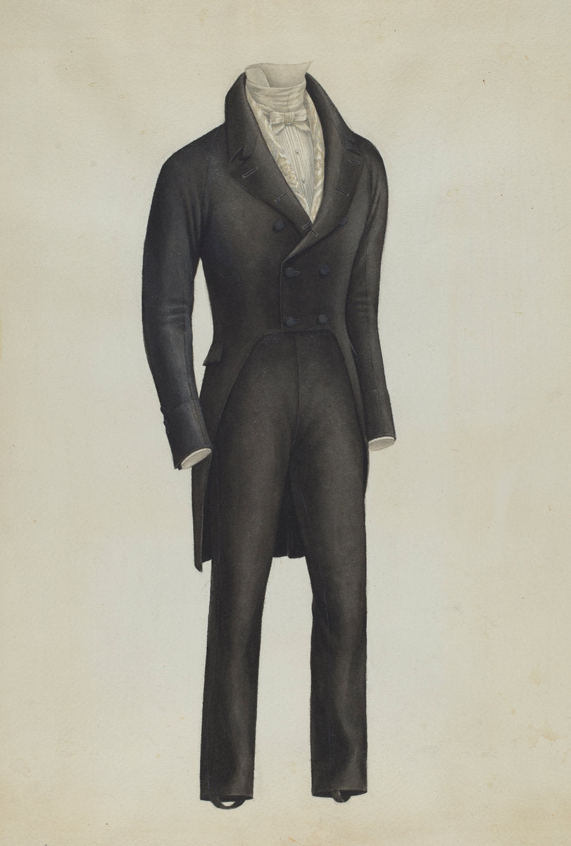 Man's Suit by Henry De Wolfe (American, active c. 1935), 16X12"(A3)Poster Print