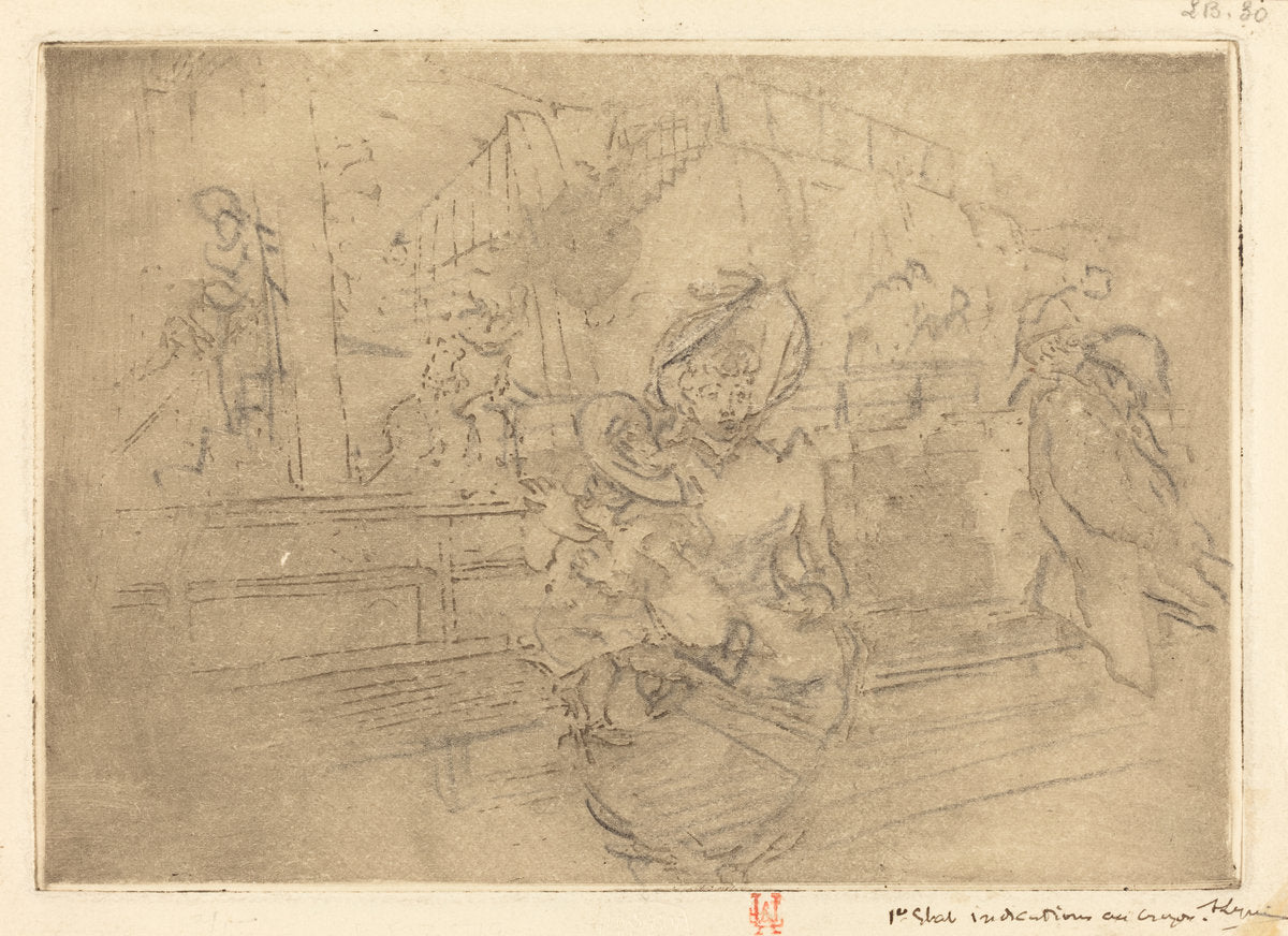 Departure for Greenwich (Depart pour Greenwich) by Auguste Lepère (French, 1849 - 1918), 16X12"(A3)Poster Print
