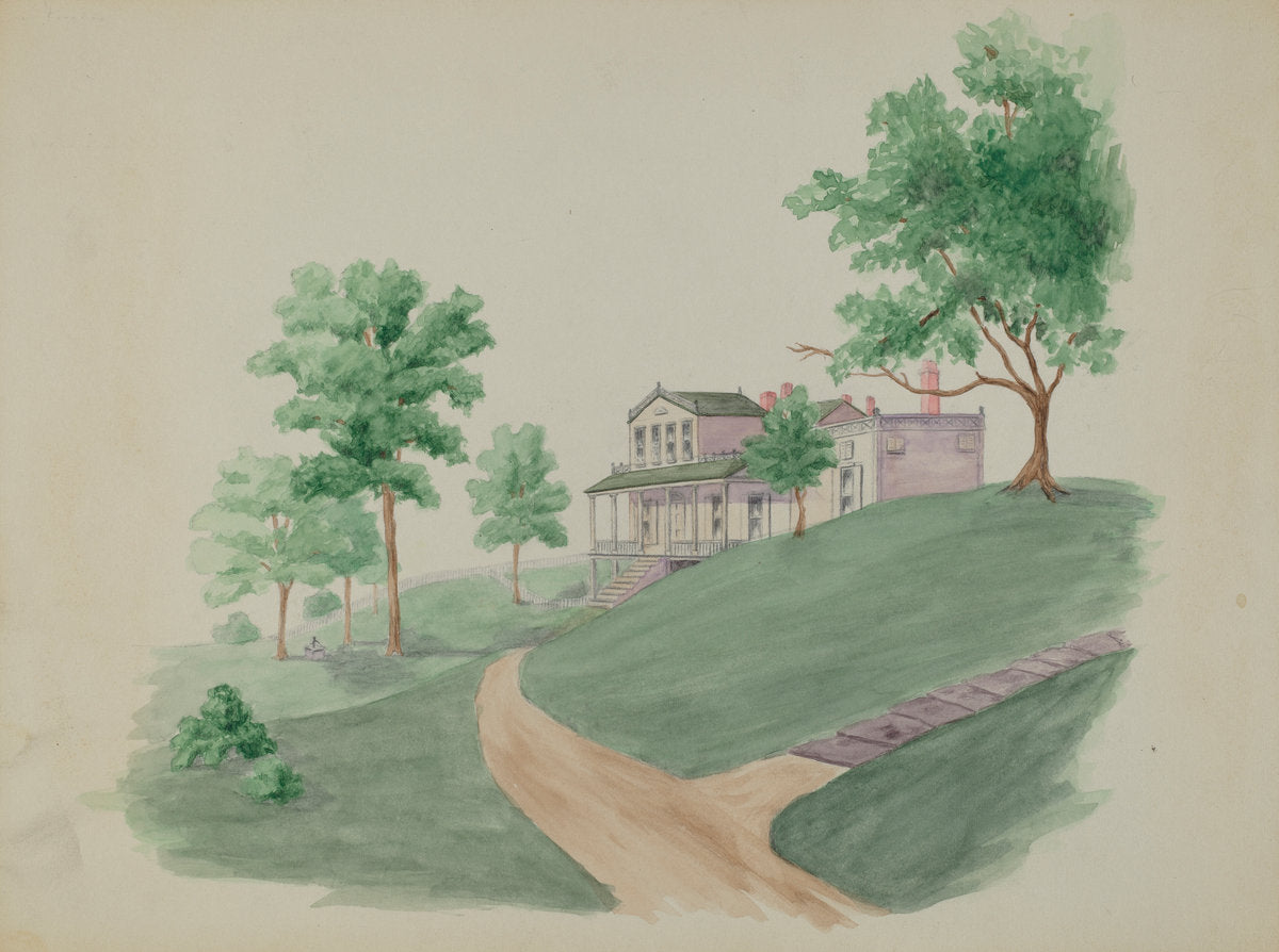 Schermerhorn Residence by Helen Miller (American, active c. 1935), 16X12"(A3)Poster Print