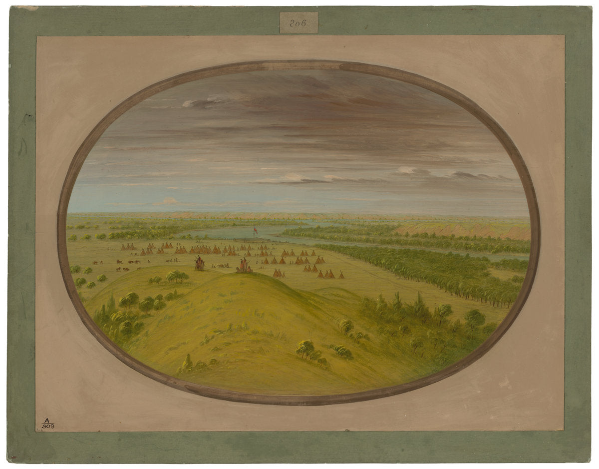 Fort Union by George Catlin (American, 1796 - 1872), 16X12"(A3)Poster Print