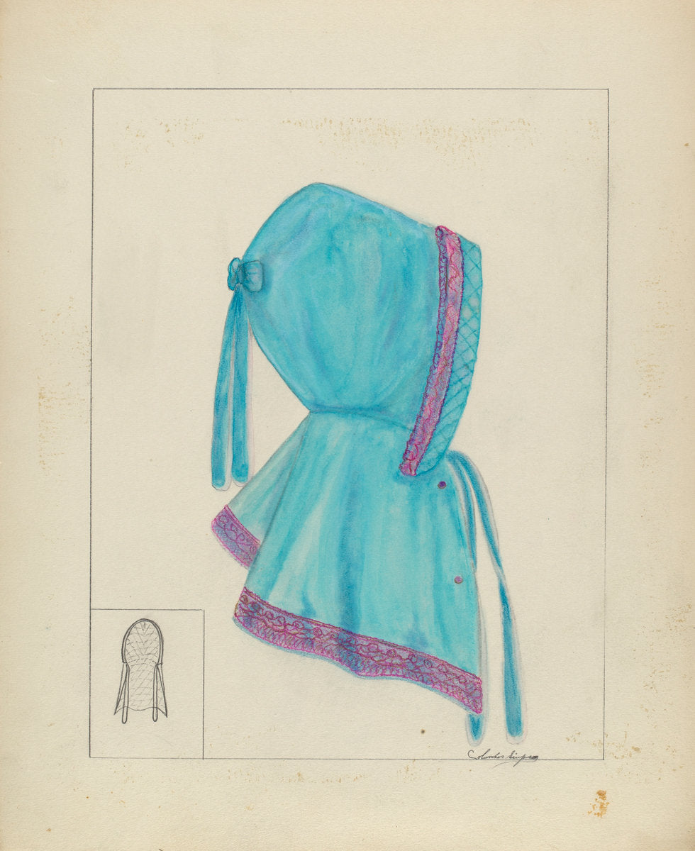 Opera Hood by Columbus Simpson (American, active c. 1935), 16X12"(A3)Poster Print