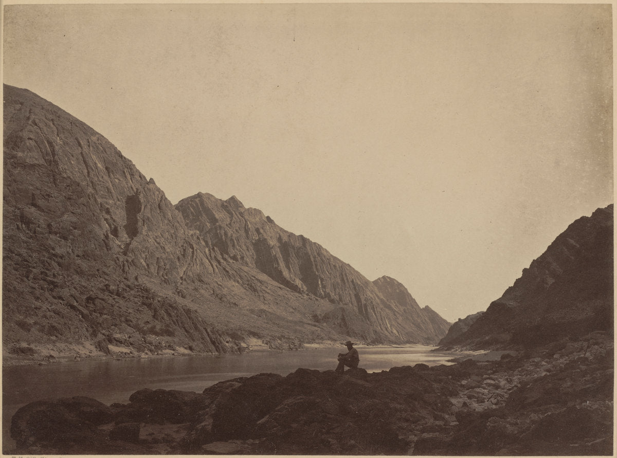 Iceberg Canyon, Colorado River, Looking Above by Timothy H. O'Sullivan (American, born Ireland, 1840 - 1882), 16X12"(A3)Poster Print