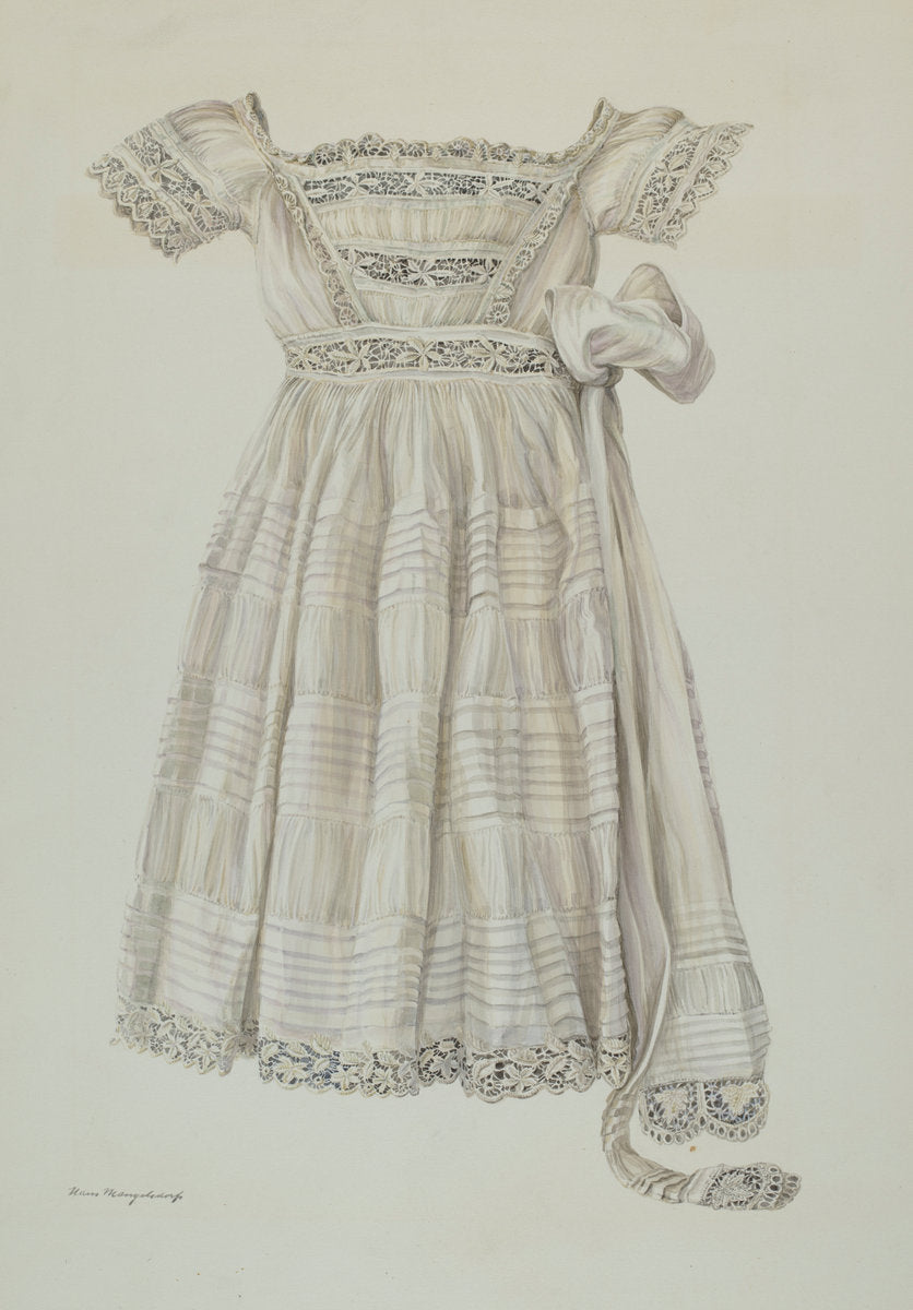 Child's Dress by Hans Mangelsdorf (American, active c. 1935), 16X12"(A3)Poster Print
