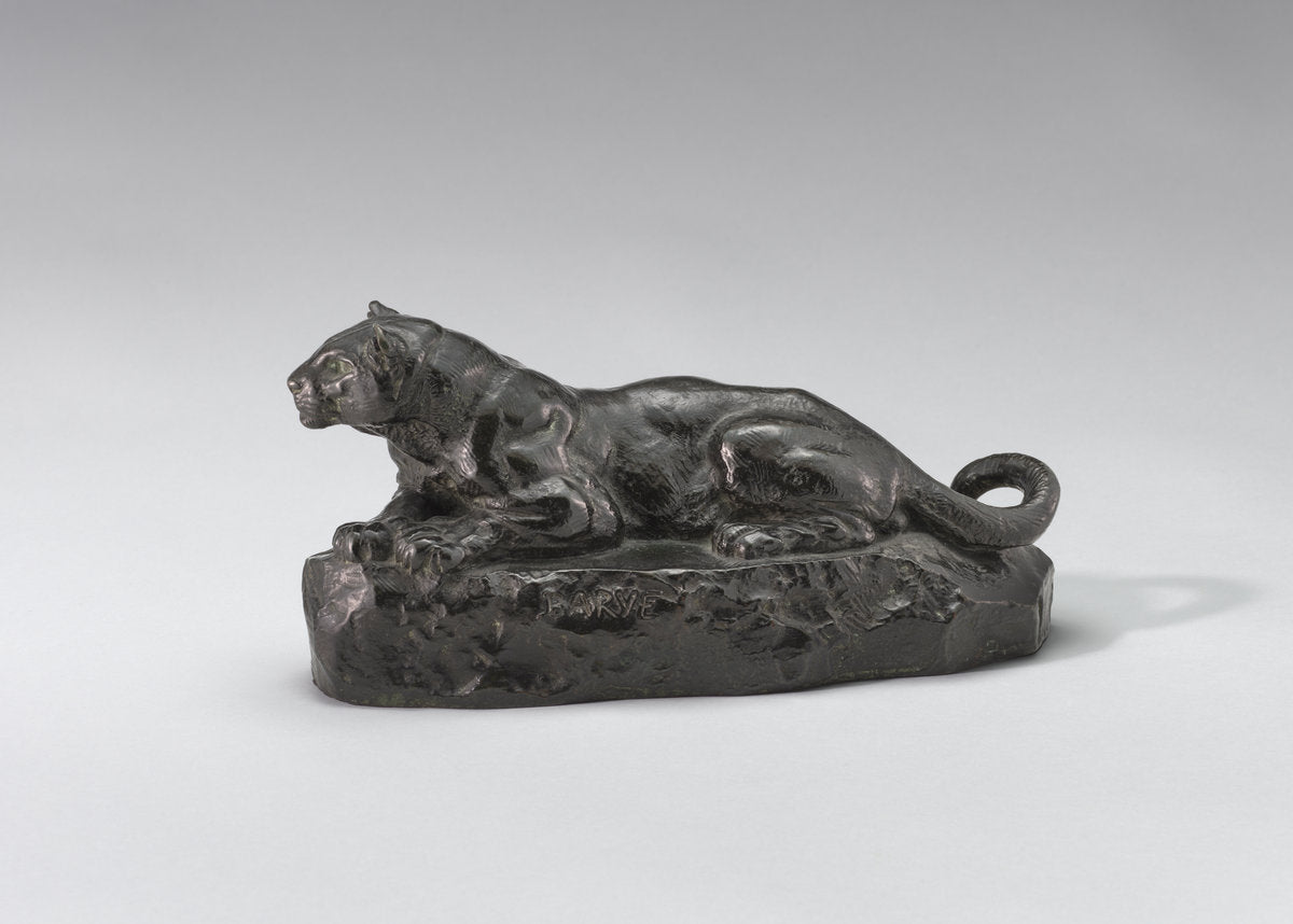 Panther of Tunis by Antoine-Louis Barye (French, 1795 - 1875), 16X12"(A3)Poster Print