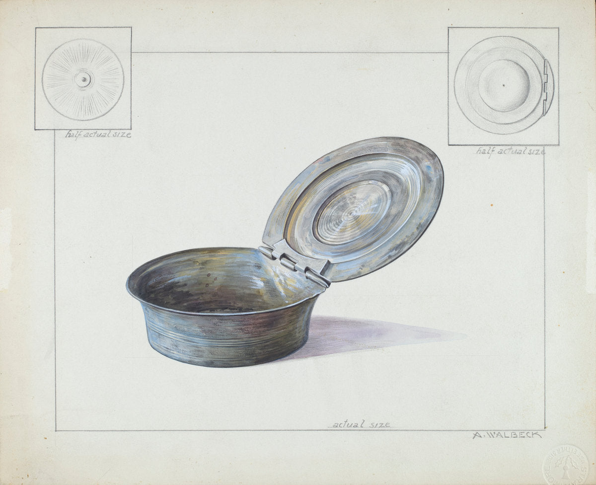 Snuff Box by Alfred Walbeck (American, active c. 1935), 16X12"(A3)Poster Print