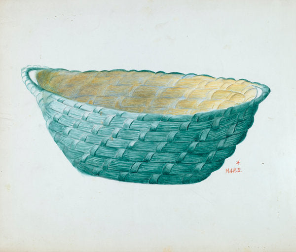 Hand Made Work Basket by Margaret Stottlemeyer (American, active c. 1935), 16X12"(A3)Poster Print