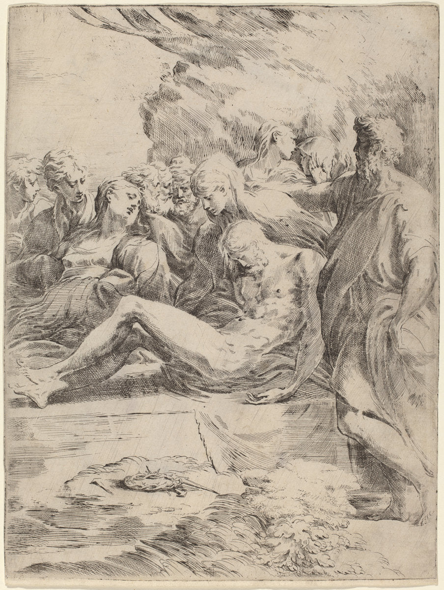 The Entombment by Parmigianino (Italian, 1503 - 1540), 16X12"(A3)Poster Print