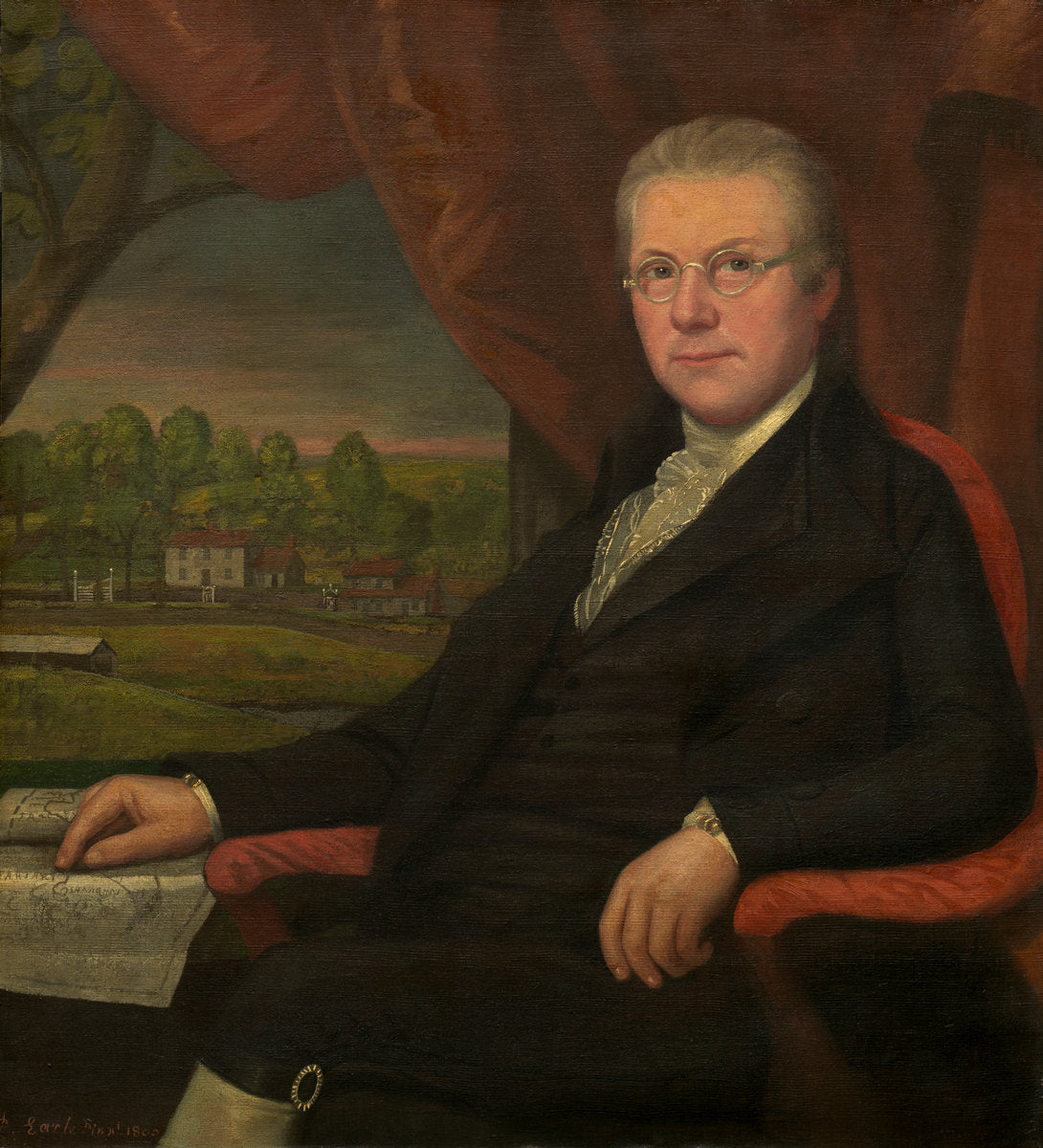 Thomas Earle by Ralph Earl (American, 1751 - 1801), 16X12"(A3)Poster Print