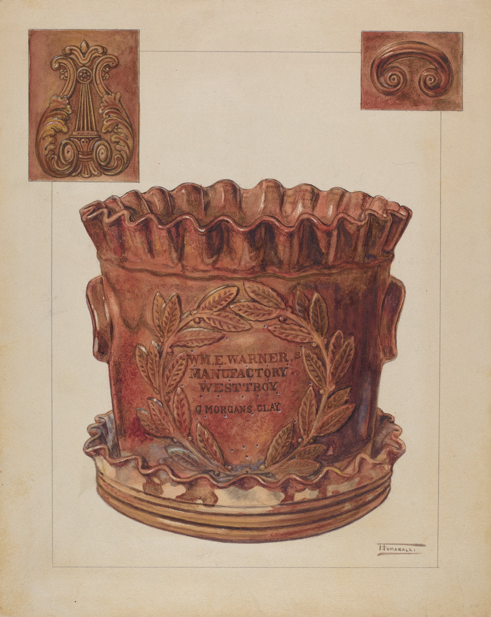 Jardiniere by Frank Fumagalli (American, active c. 1935), 16X12"(A3)Poster Print