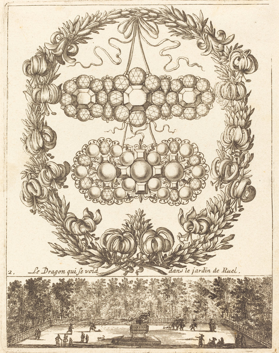 Le dragon qui se void dans le jardin de Ruel by François Le Febvre (French, active 1635/1657), 16X12"(A3)Poster Print