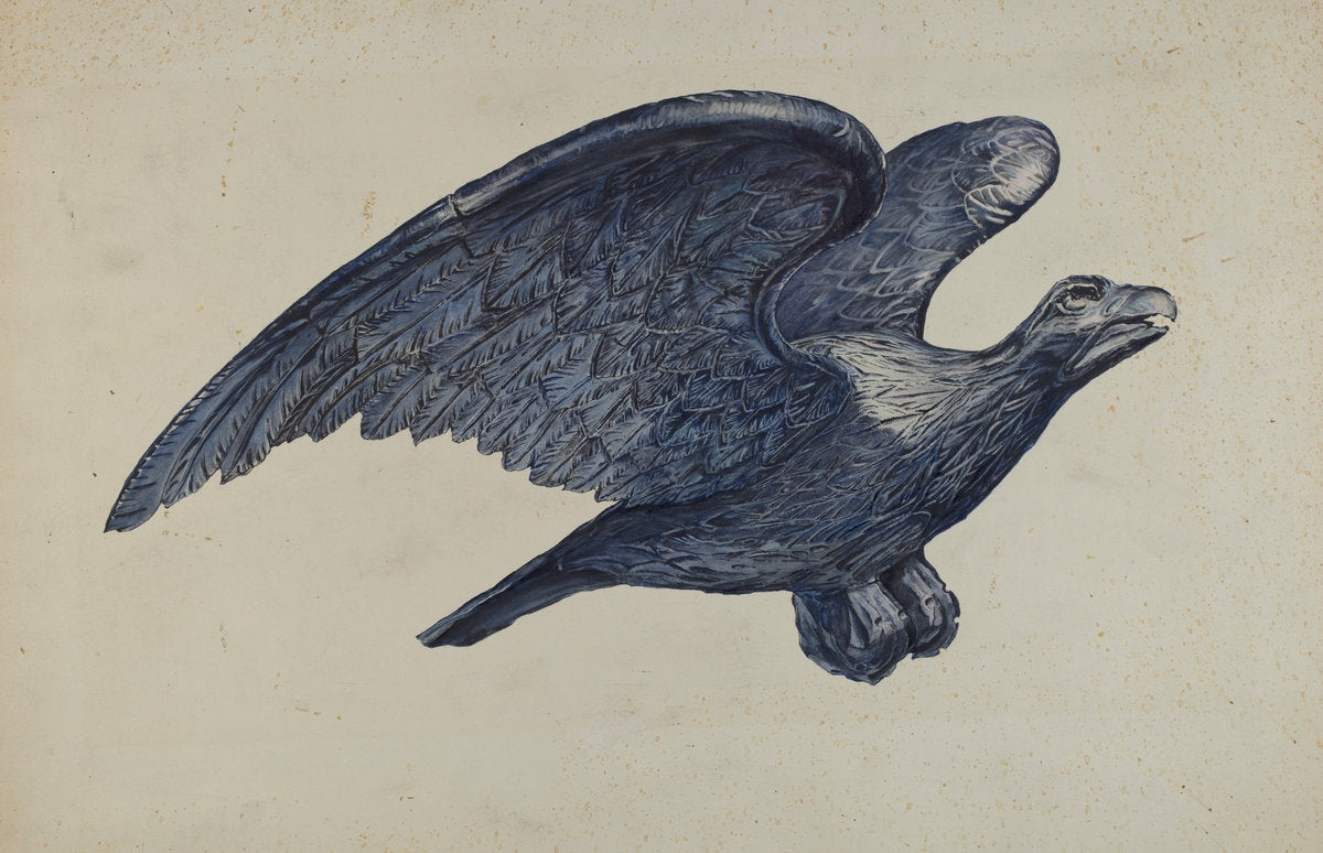 Eagle by Elisabeth Fulda (American, active c. 1935), 16X12"(A3)Poster Print