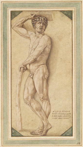 A Satyr by Benvenuto Cellini (Florentine, 1500 - 1571), 16X12"(A3)Poster Print