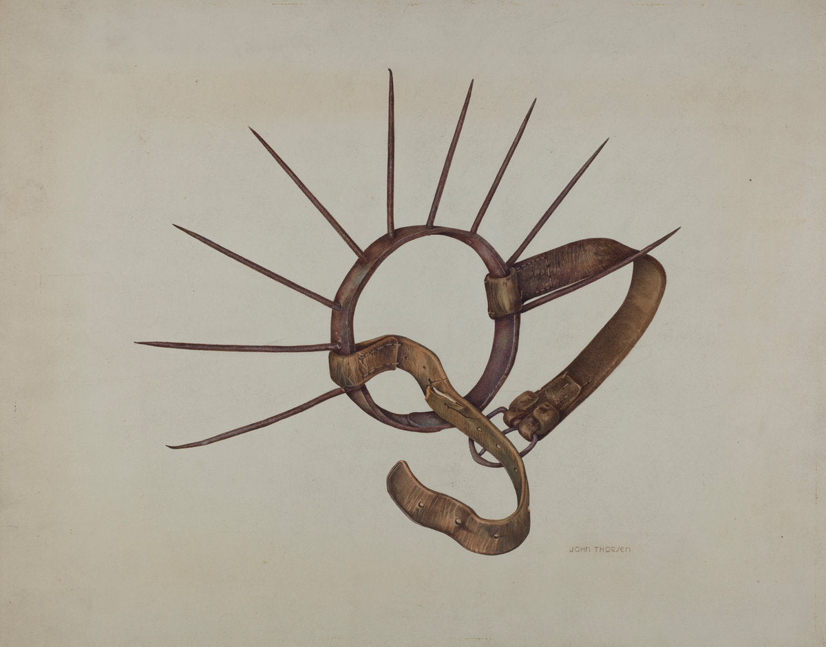 Nose Piece (For Weaning Calf) by John Thorsen (American, active c. 1935), 16X12"(A3)Poster Print