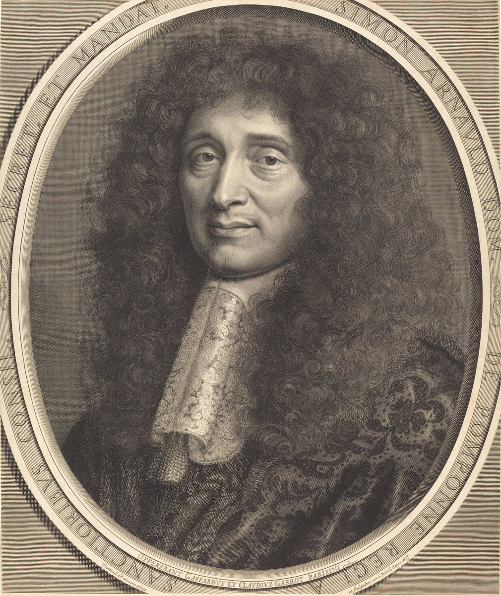 Simon Arnauld, Le Marquis de Pomponne by Robert Nanteuil (French, 1623 - 1678), 16X12"(A3)Poster Print