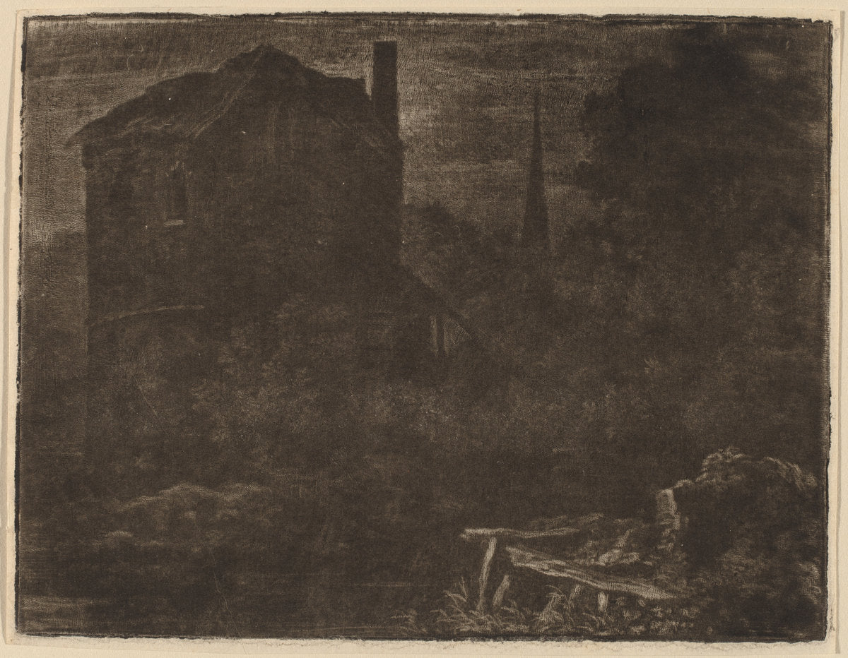 Nocturnal Landscape with Horse and Church Spire by Allart van Everdingen (Dutch, 1621 - 1675), 16X12"(A3)Poster Print