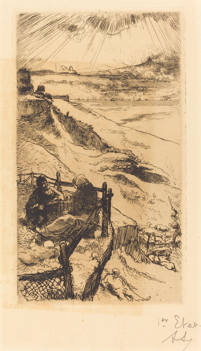 American Quarries, near Paris (Carrieres d'Amerique, pres Paris) by Auguste Lepère (French, 1849 - 1918), 16X12"(A3)Poster Print
