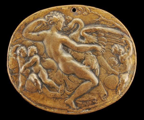 16th century by Italian 16th Century (Leda and the Swan), 16X12"(A3)Poster Print