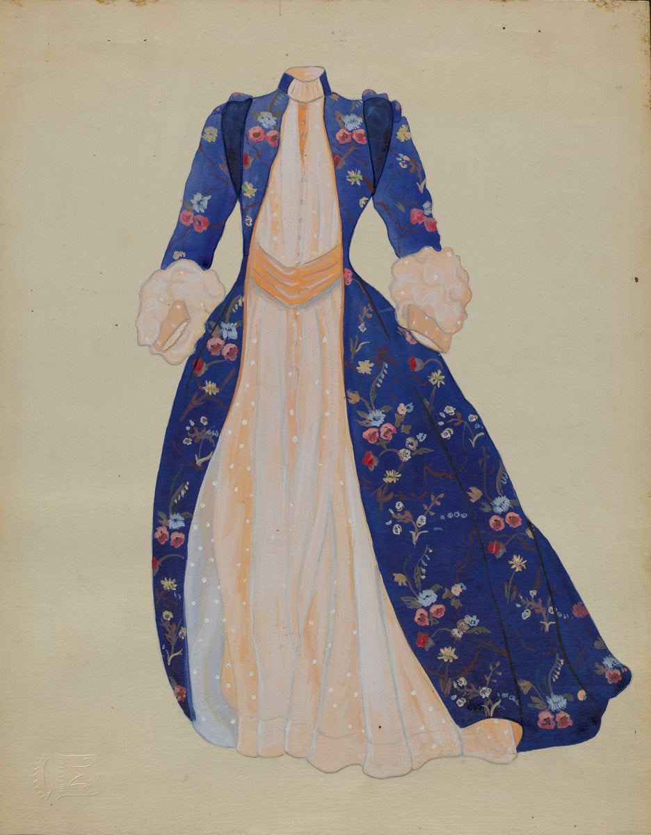 Dress by Charles Criswell (American, active c. 1935), 16X12"(A3)Poster Print