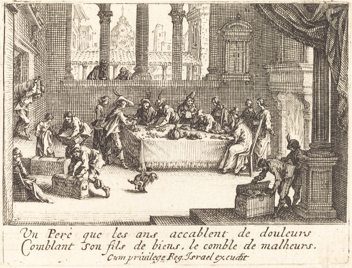 The Inheritance by Jacques Callot (French, 1592 - 1635), 16X12"(A3)Poster Print