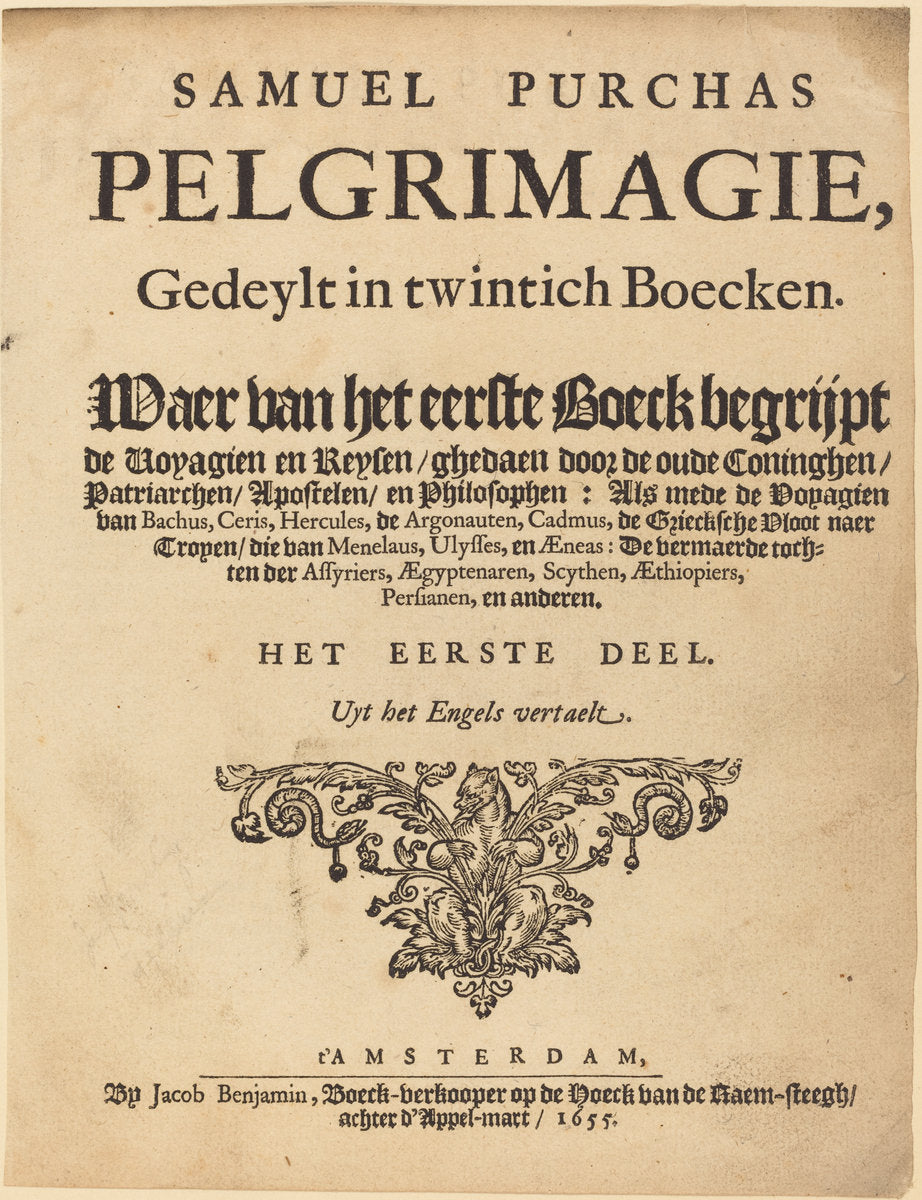 published 1655 by British 17th Century (Title Page), 16X12"(A3)Poster Print