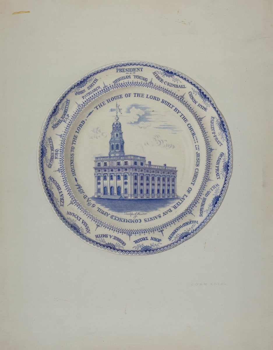 Plate by John Koehl (American, active c. 1935), 16X12"(A3)Poster Print