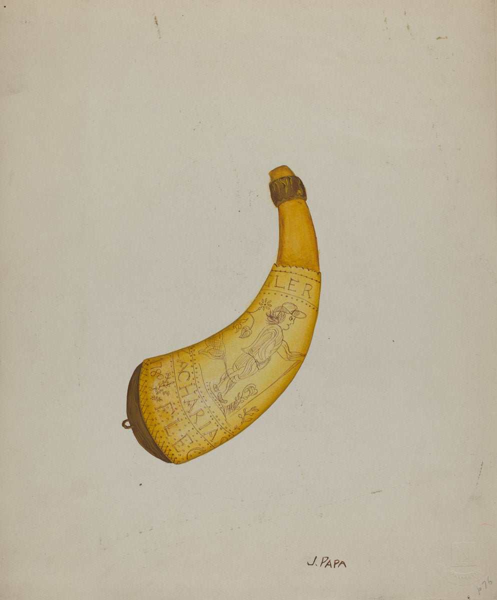 Powder Horn by Joseph Papa (American, active c. 1935), 16X12"(A3)Poster Print