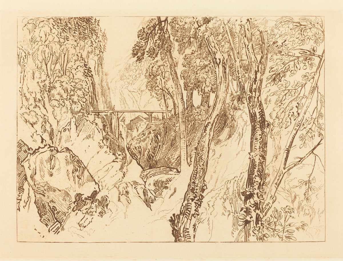 Mill near the Grand Chartreuse by Joseph Mallord William Turner (British, 1775 - 1851), 16X12"(A3)Poster Print