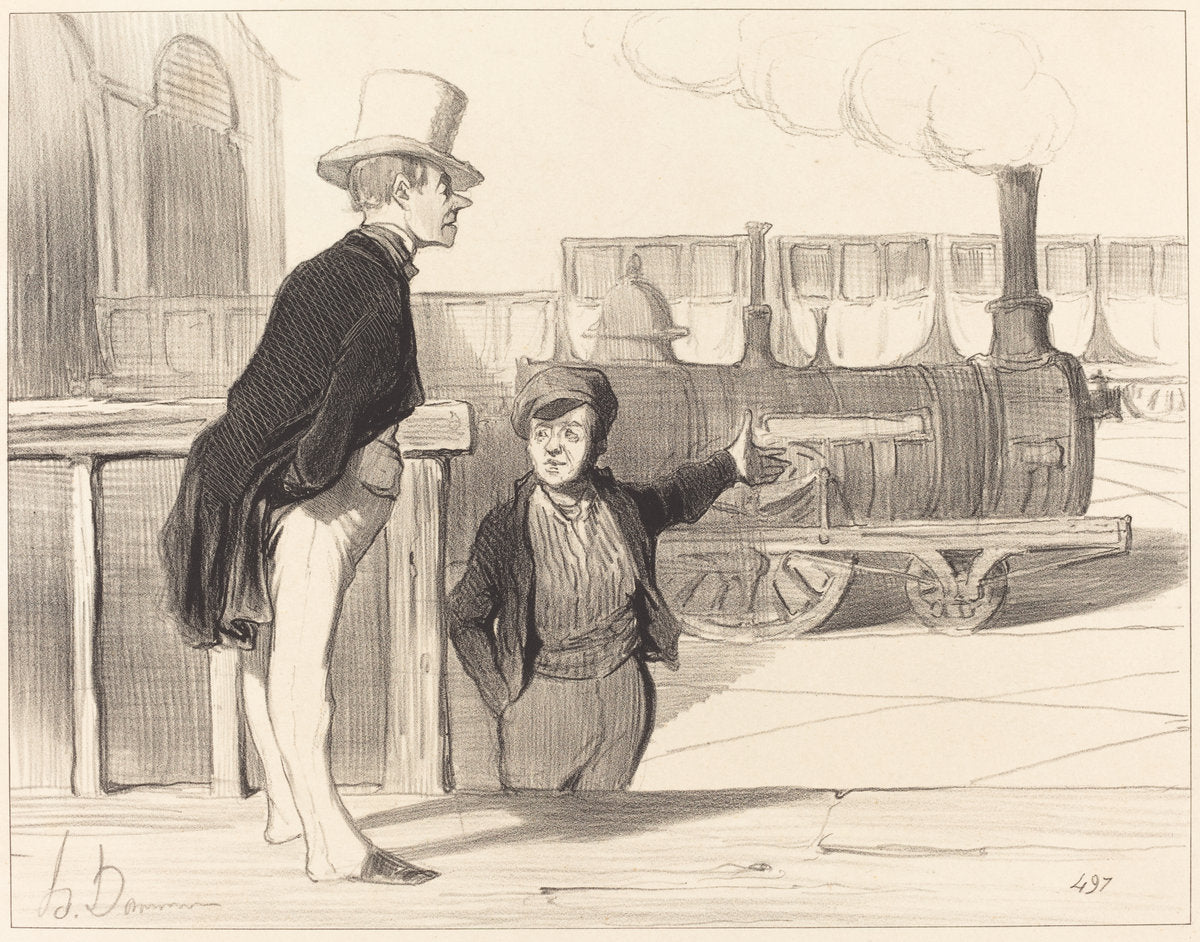 Si ma machine est bonne? je crois bien... by Honoré Daumier (French, 1808 - 1879), 16X12"(A3)Poster Print
