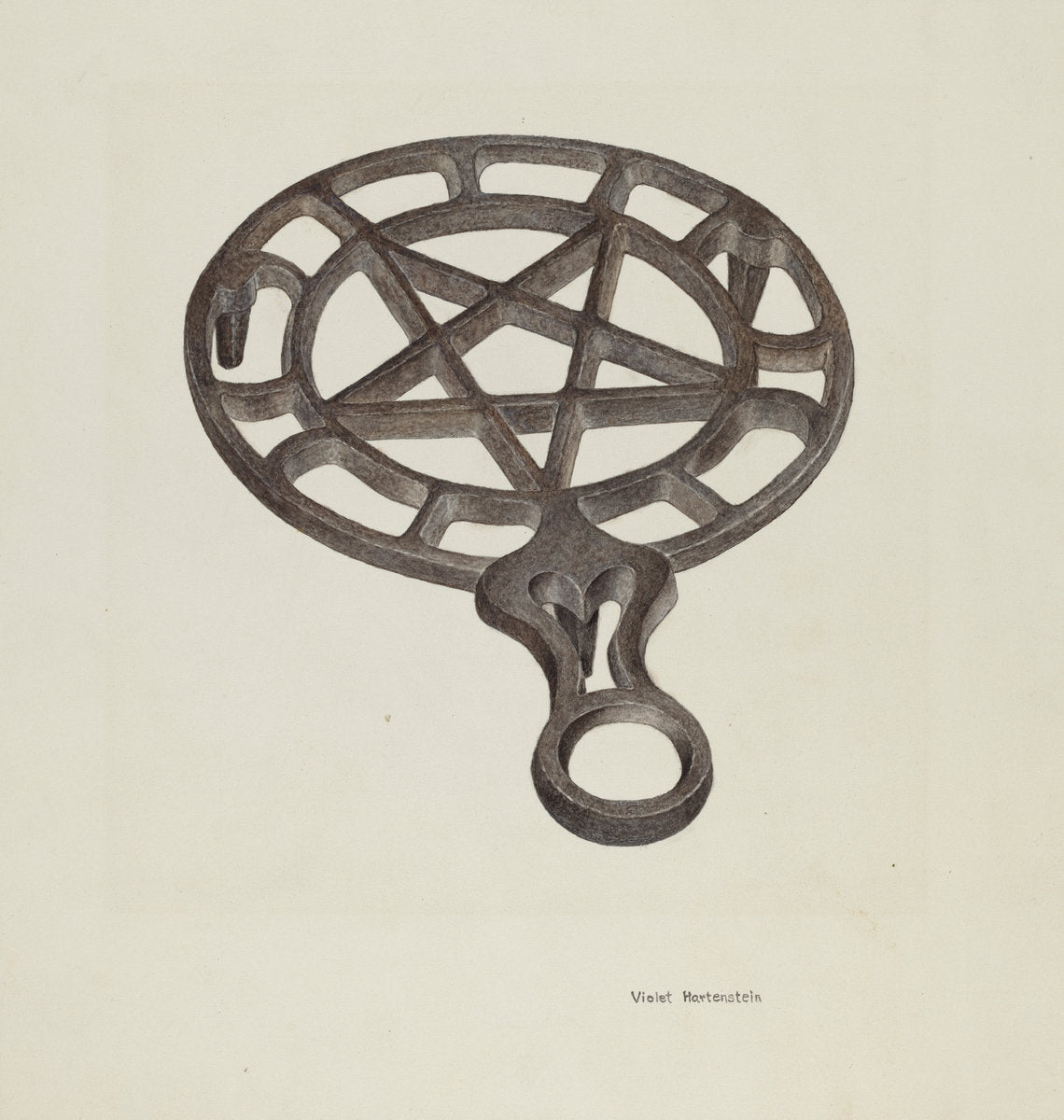 Trivet by Violet Hartenstein (American, active c. 1935), 16X12"(A3)Poster Print