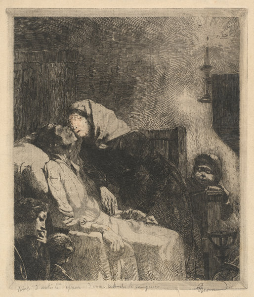 The End (La Fin de Tout) by Albert Besnard (French, 1849 - 1934), 16X12"(A3)Poster Print