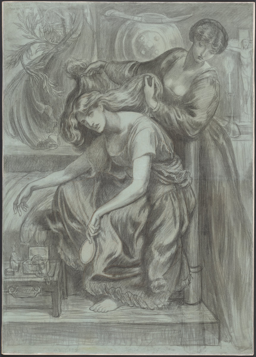 Desdemona's Death-Song by Dante Gabriel Rossetti (British, 1828 - 1882), 16X12"(A3)Poster Print