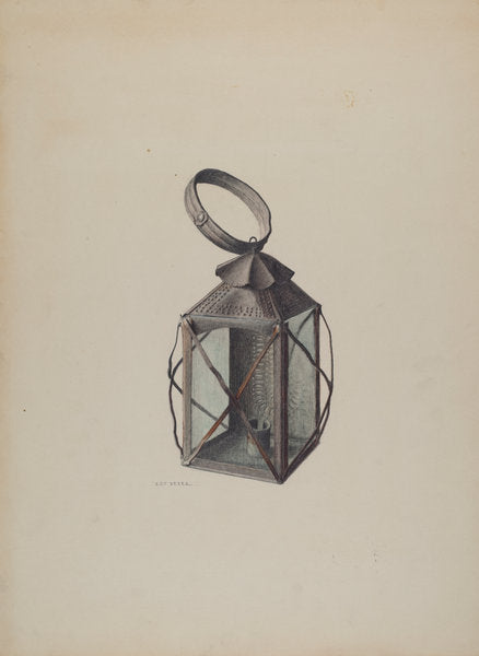 Lantern by Roy Weber (American, active c. 1935), 16X12"(A3)Poster Print