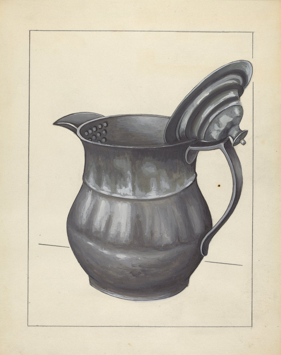 Silver Teapot by Jules Lefevere (American, active c. 1935), 16X12"(A3)Poster Print
