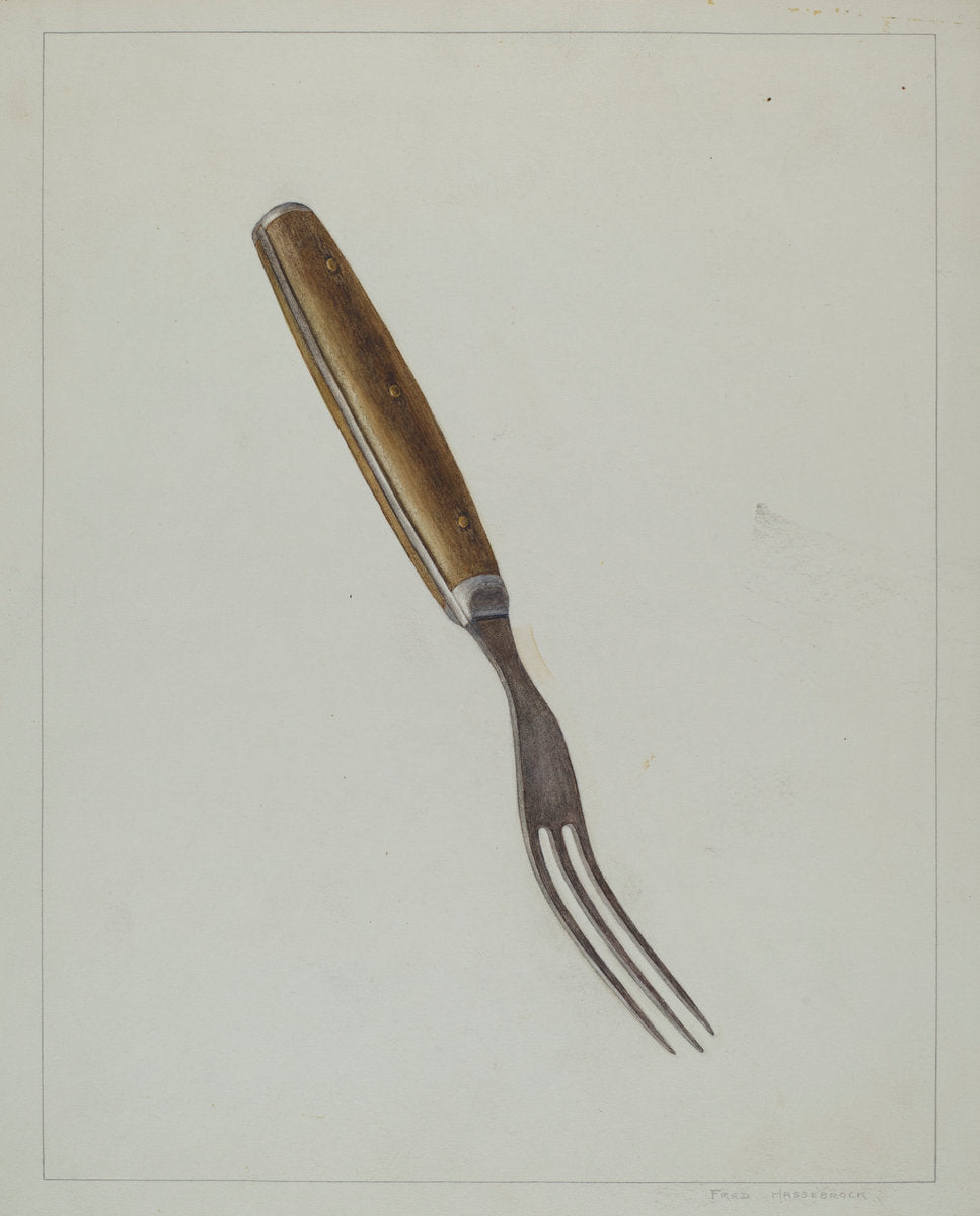 Steel Fork by Fred Hassebrock (American, active c. 1935), 16X12"(A3)Poster Print