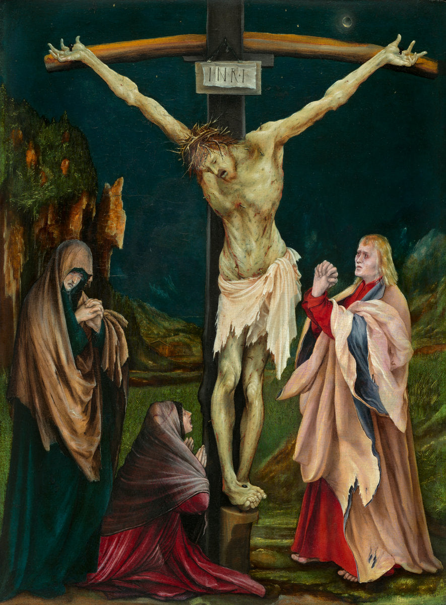 The Small Crucifixion by Matthias Grünewald (German, c. 1475/1480 - 1528), 16X12"(A3)Poster Print