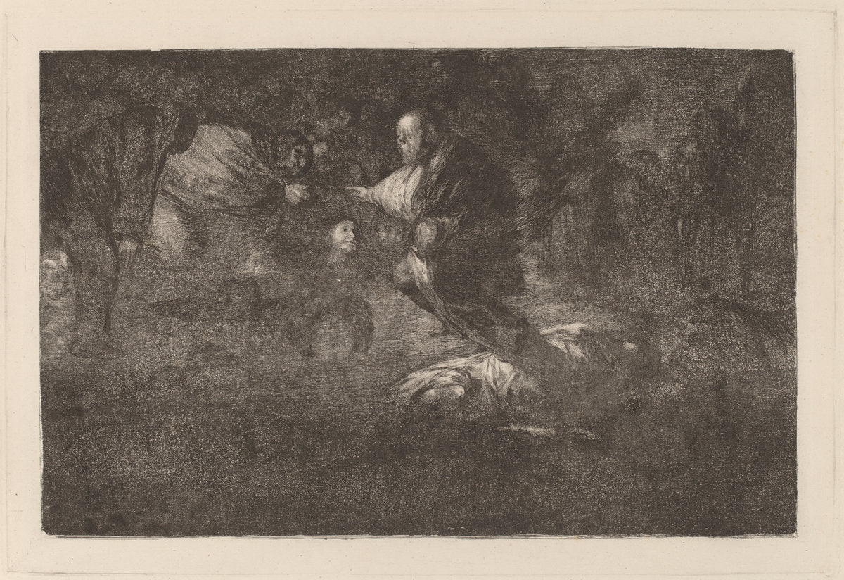 Dios los cria y ellos se juntan (God Creates Them and They Join Up Together) by Francisco de Goya (Spanish, 1746 - 1828), 16X12"(A3)Poster Print