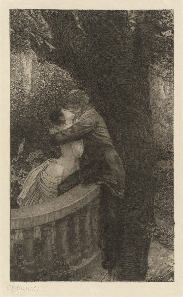 In the Park (Im Park): pl.4 by Max Klinger (German, 1857 - 1920), 16X12"(A3)Poster Print