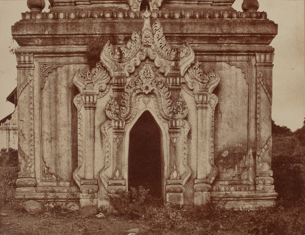 Tsagain Myo: Doorway of a Small Pagoda by Linnaeus Tripe (British, 1822 - 1902), 16X12"(A3)Poster Print